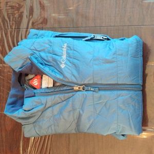 Blue Columbia Omni-Heat puffer jacket, size Girls M